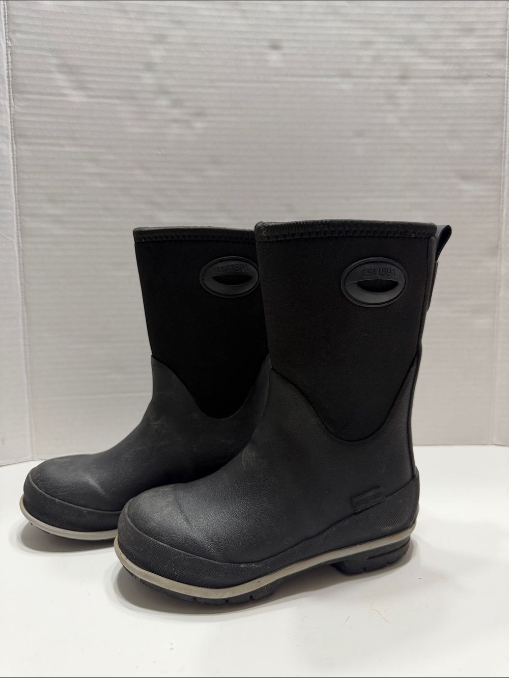 Western Chief Kids Black Waterproof Pull-On Rain Boots